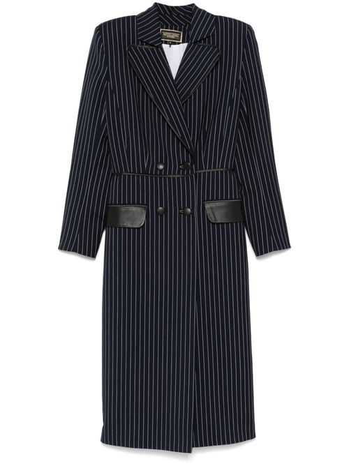 Pinstriped coat - Blue