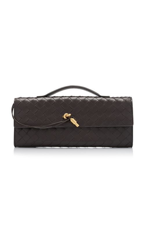 Knot Long Intrecciato Leather Clutch