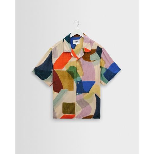 Didcot - Multicolour Painted Shapes Short-Sleeve Shirt