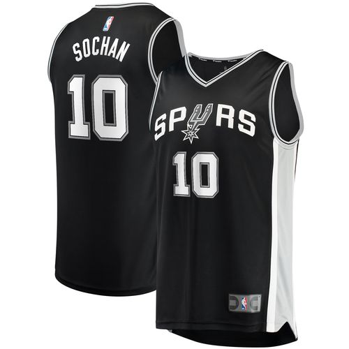 Men's Jeremy Sochan Black San Antonio Spurs Fast Break Replica Player Jersey