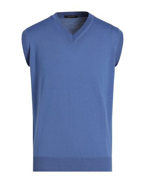 Man Sweater Light blue Size 44 Merino Wool