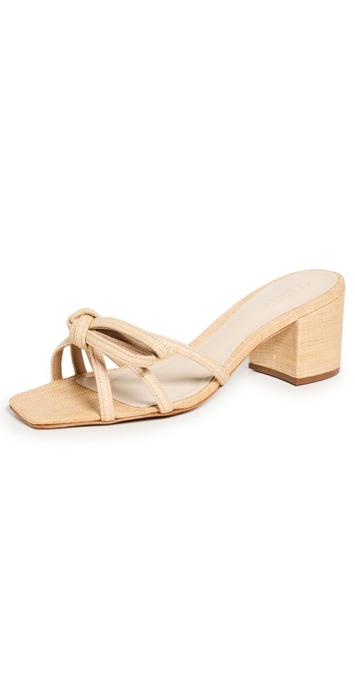 Palha Block Heel Raffia