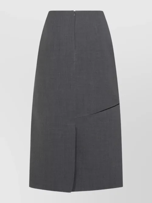 Jil Sander - high waist asymmetric midi length skirt
