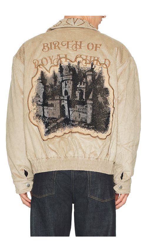Birth Of Royal Child Corduroy Castle Jacket in Brown. - M also in L, XL/1X