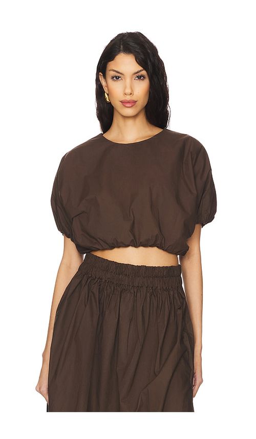 MIKOH Opihi Top in Brown.  3/L also in 1/S