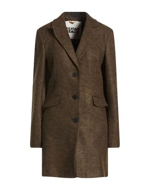 Woman Coat Military green Size 12 Polyester