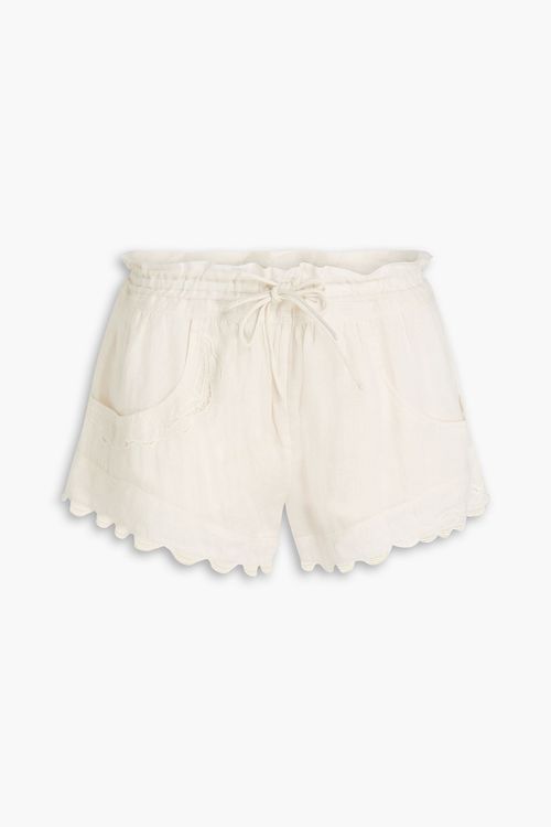Lola ramie shorts - Neutral - FR 38