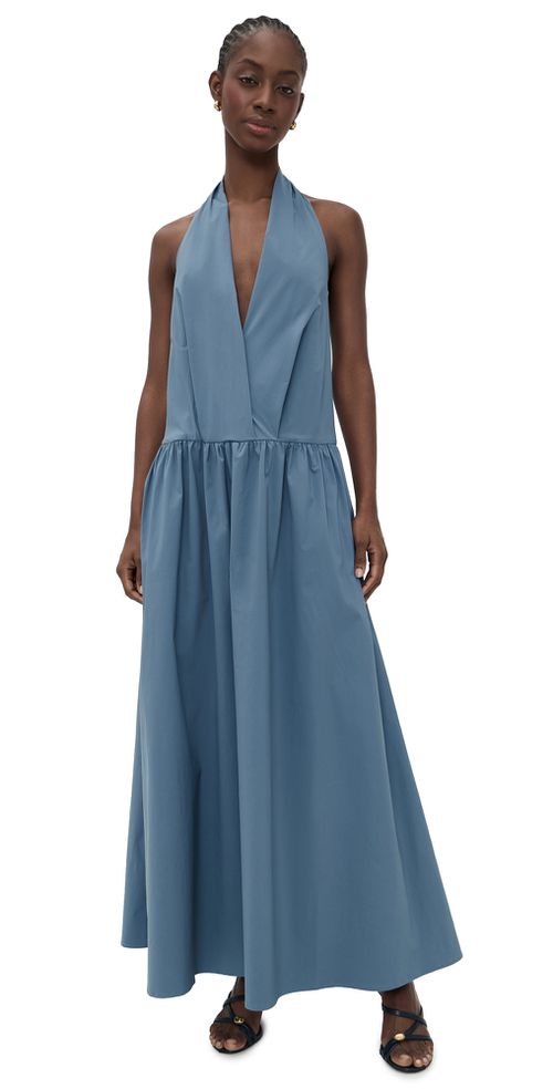Dante Maxi Dress Steel Blue