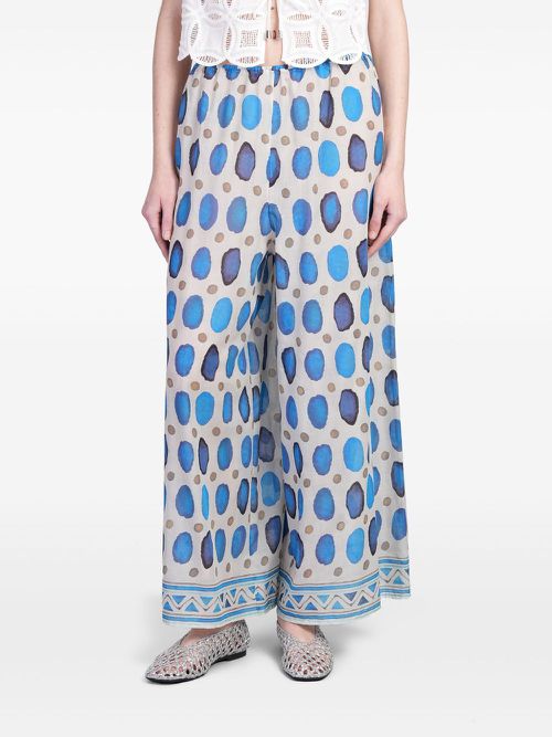 HOLY CAFTAN Pan palazzo pants - Grey