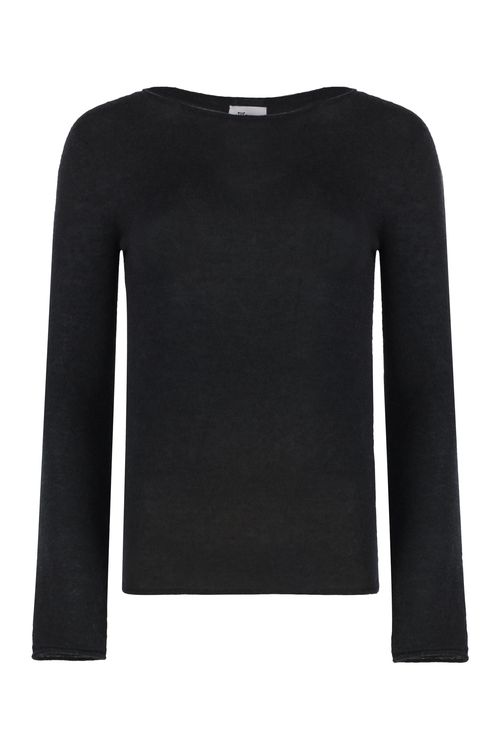 The (alphabet) Silk-Cashmere Blend Rounded-Neck Pullover Sweater