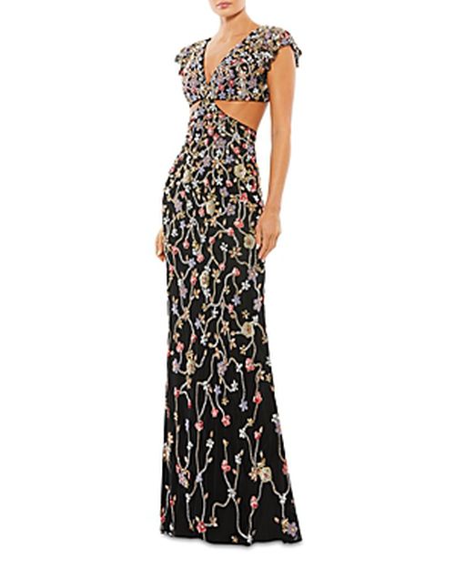 Sequin Cutout Gown