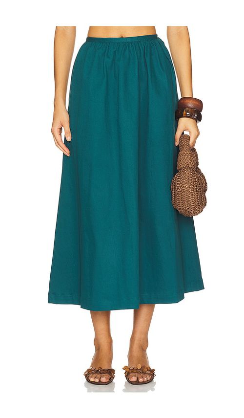 Saudade Bliss Skirt in Teal.  S. Also in L