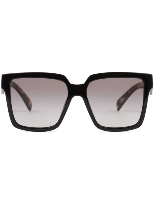 Square-frame gradient sunglasses - Black