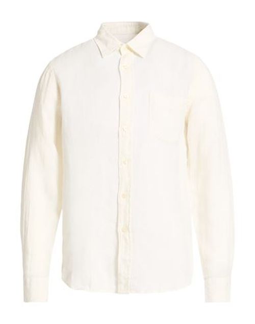 Man Shirt Ivory Size XXL Linen