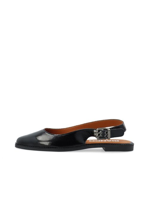 Bianco Ballerina con cinturino 'Dania' nero