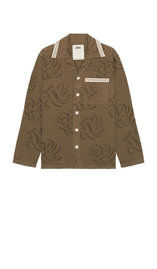 OAS Emberia Billie Dobby Shirt in Grey.  XL/1X also in