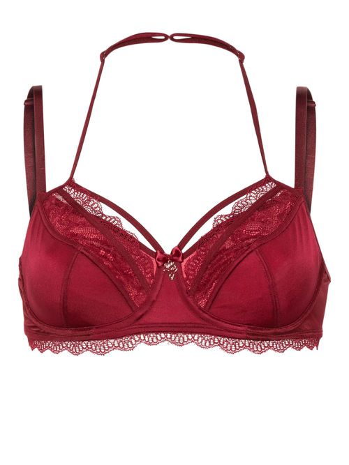 Carita underwire balcony bra - Red