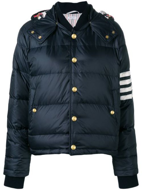 4-bar Matte Nylon Bomber
