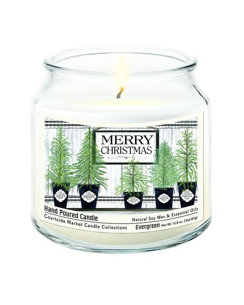 Merry Christmas Hand-Poured Soy Wax Candle