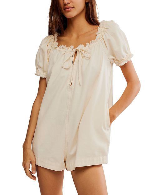 Daisy Denim Babydoll Romper