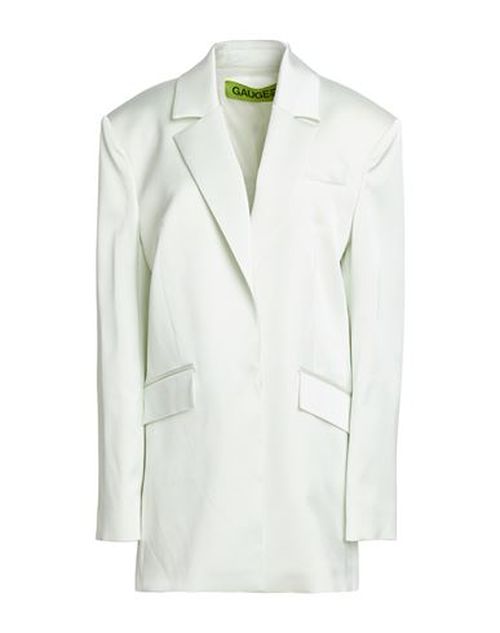 Woman Blazer Ivory Size 4 Viscose, Virgin Wool, Elastane