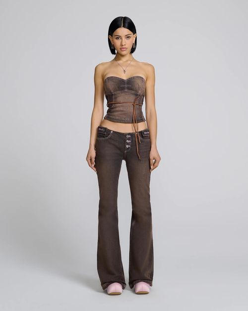 MARC JACOBS Marc Jacobs Strapless Bustier in Brown