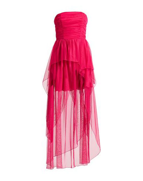 Woman Maxi dress Fuchsia Size 6 Polyester