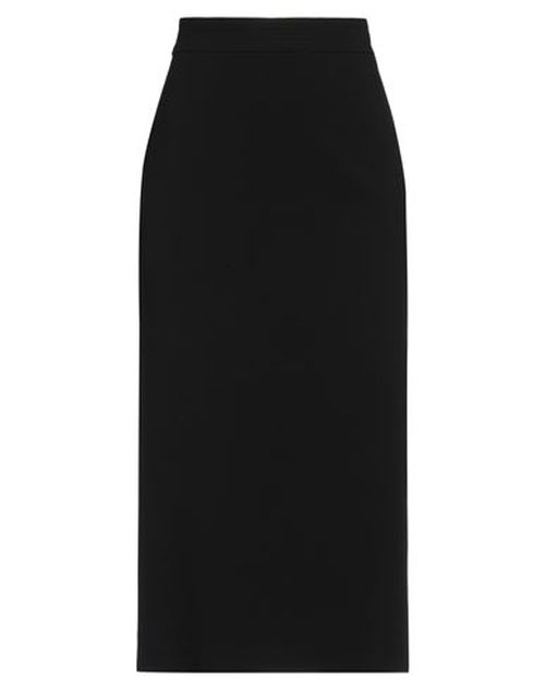 Woman Midi skirt Black Size 2 Polyester, Viscose, Elastane
