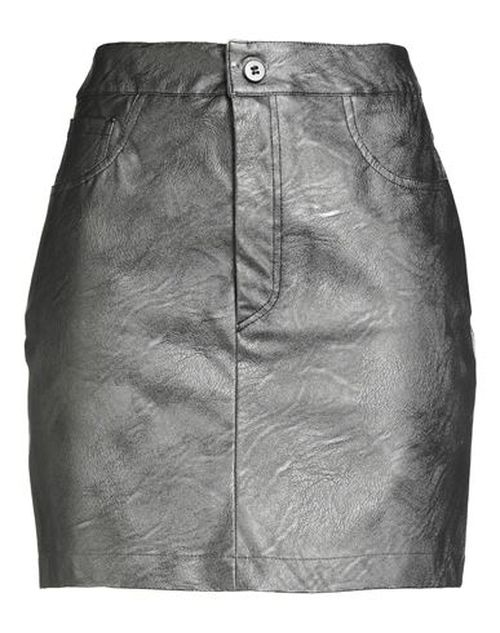 Woman Mini skirt Grey Size 8 Viscose, Polyurethane