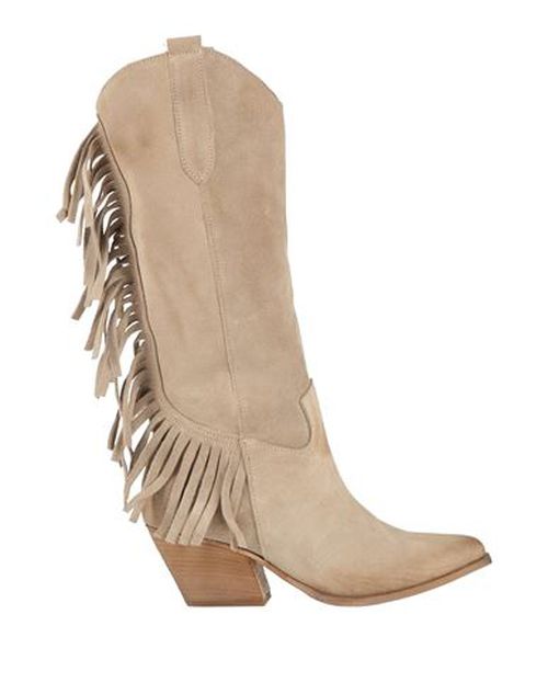 Woman Boot Beige Size 6 Leather