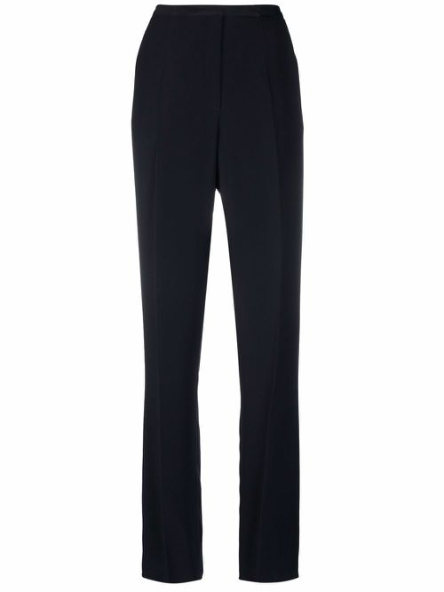 1990s high-waisted tailored trousers - Blue
