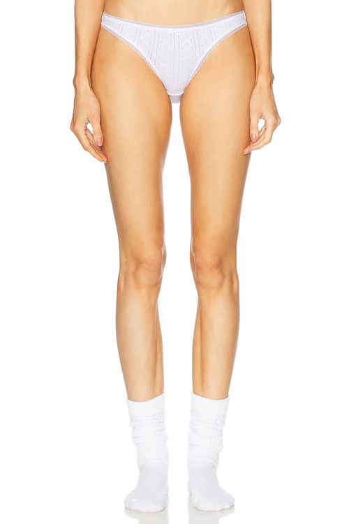 Cou Cou Intimates The High Rise Brief in White - White.  XS also in L, M