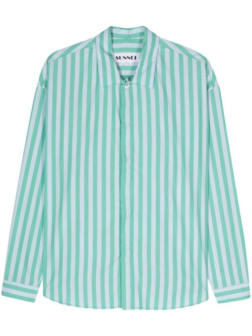 Striped cotton shirt - Blue