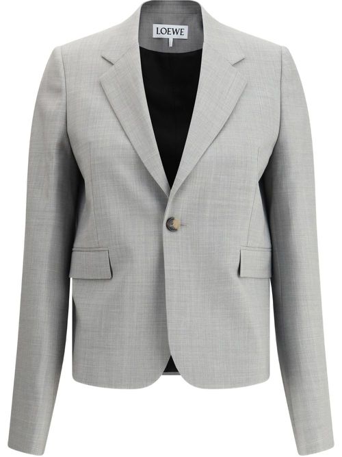 Wool Single-Breasted Jacket
