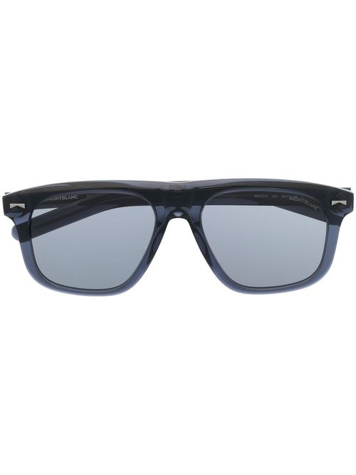 Square-frame sunglasses - Blue