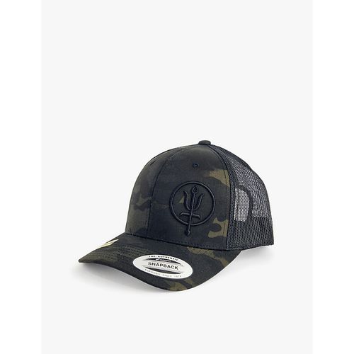 Mens Blackcam Camo-pattern Cotton Cap 