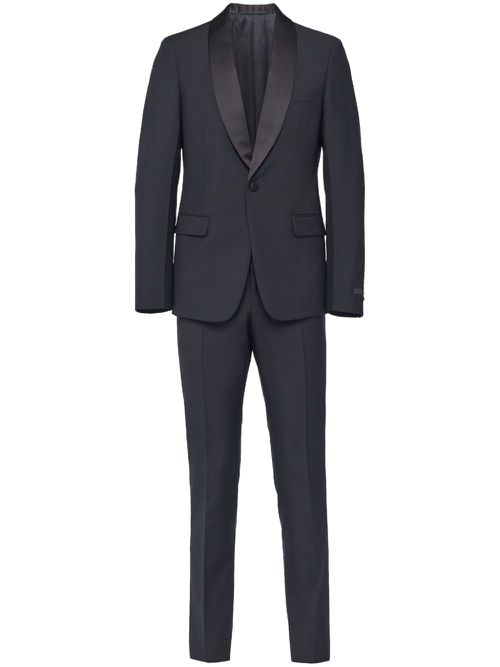 Single-breasted wool-mohair tuxedo - Black