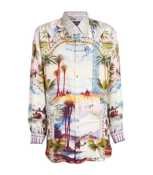 Silk Call Me In Cairo Oversized Shirt