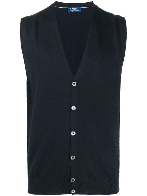 V-neck cardigan - Blue