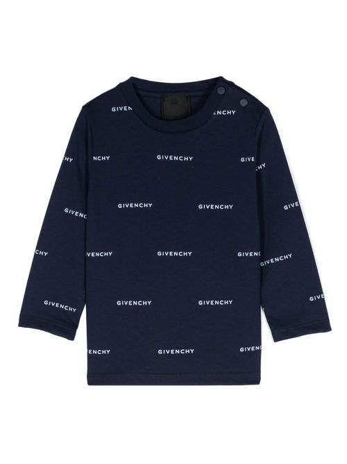 Logo-print T-shirt - Blue