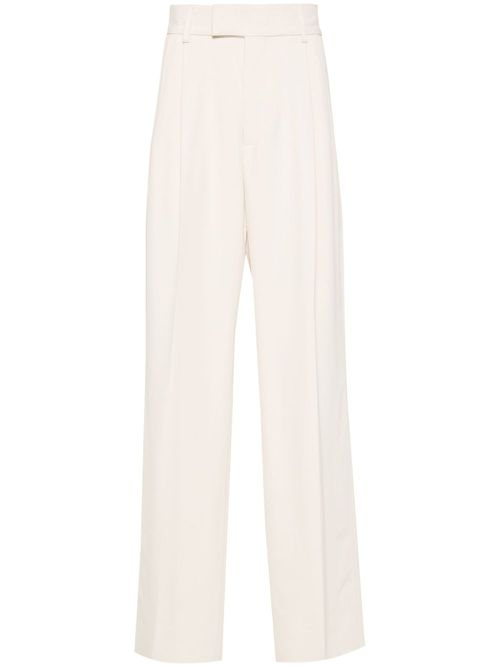 Pleat-detail trousers - Neutrals
