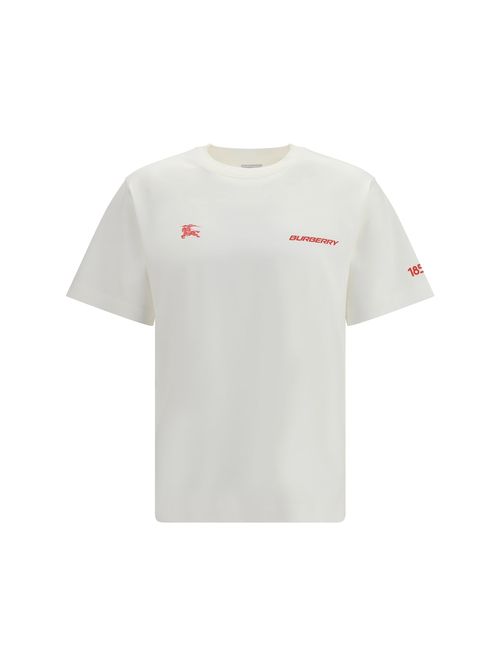 Cotton Jersey with Map Print T-Shirt — White