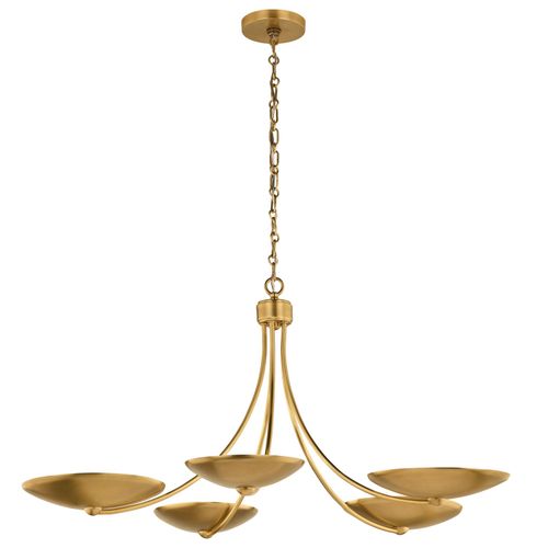Lacquered Brass Chandelier from the Palmela Collection