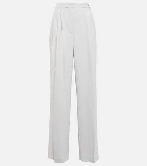 Pleated wide pants