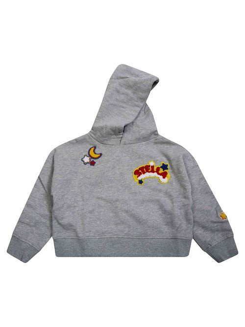 Mini Hoodie with Embroidered Floral Details