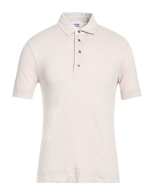 Man Polo shirt Light grey Size 38 Linen, Elastane