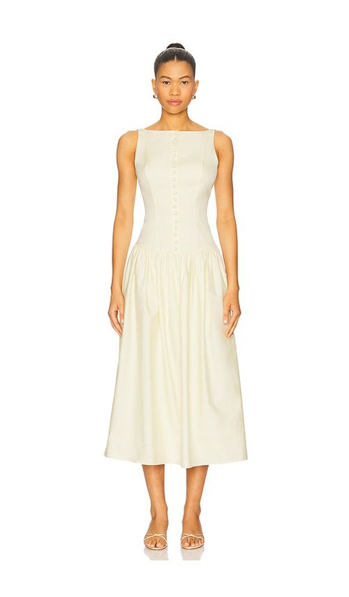 Mirror Palais Kissing Booth Lady Length Dress in Lemon. -  XS also in L, M