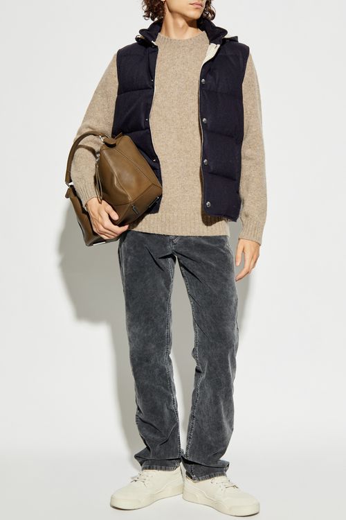 Wool Sweater, Men's, Beige