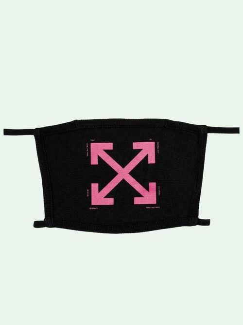 Logo-print face mask - Black