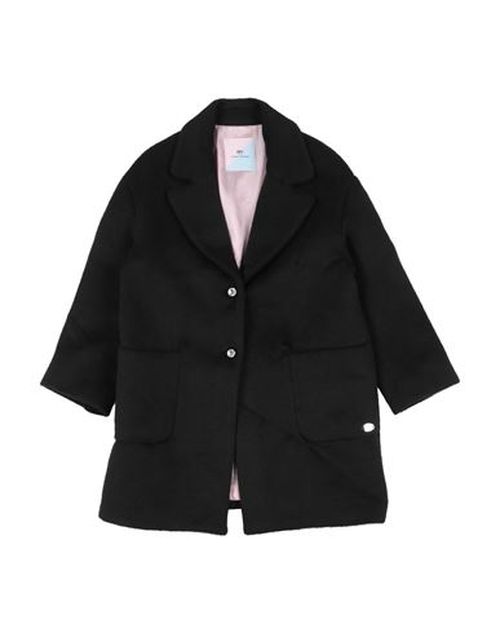 Kid Girl Coat Black Size 9 Acrylic, Polyester, Viscose, Wool, Polyamide